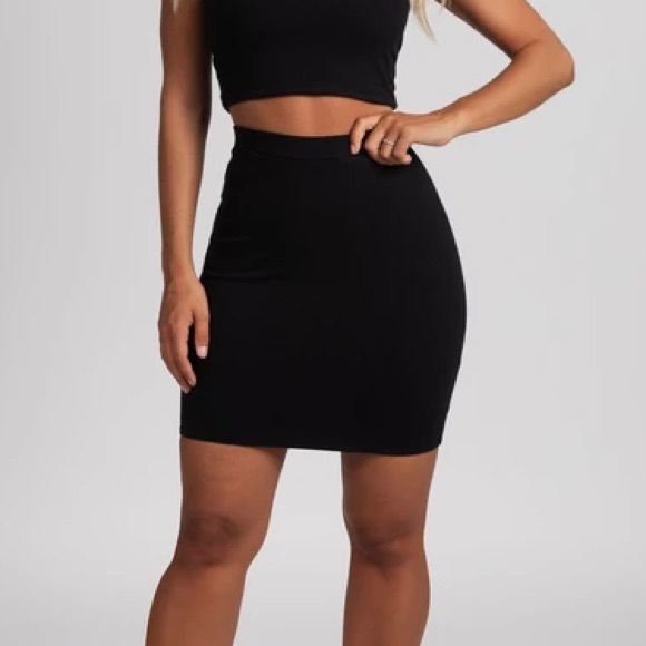 NWOT Meshki Samantha Jersey Mini Skirt - Picture 1 of 3